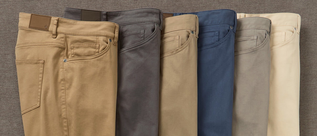 Peter Millar Signature Sateen 5-Pocket Pant, Men's Big & Tall