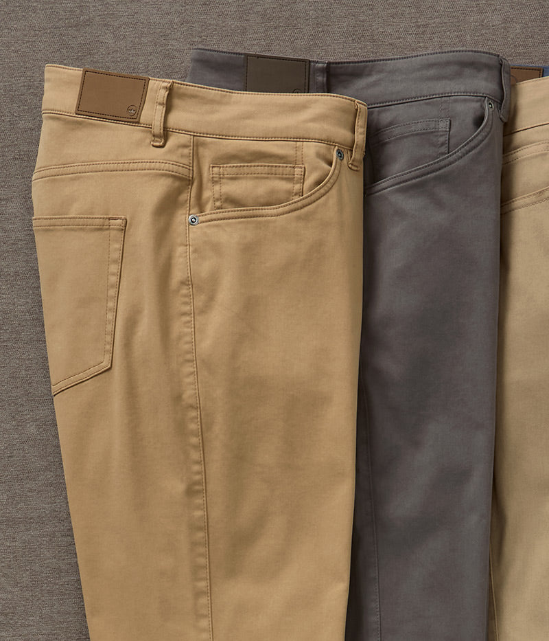 Peter Millar Signature Sateen 5-Pocket Pant, Men's Big & Tall