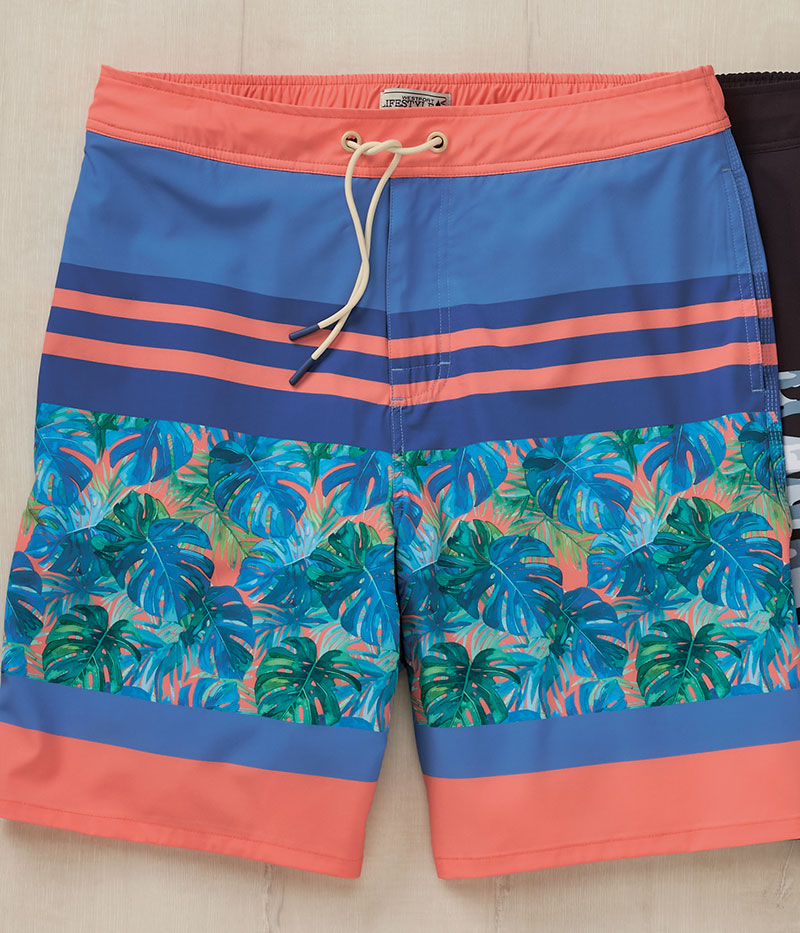 Westport Lifestyle Solid and Print Half-Elastic Boardshort