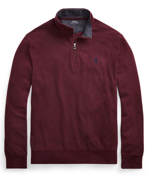 Pullover con mezza zip in jersey Polo Ralph Lauren Lux