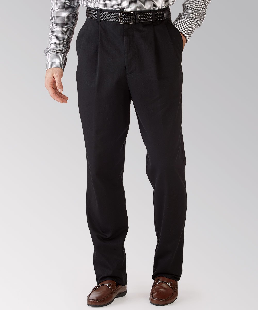 Cutter &amp; Buck Wrinkle-Free Pleated Twill Pants
