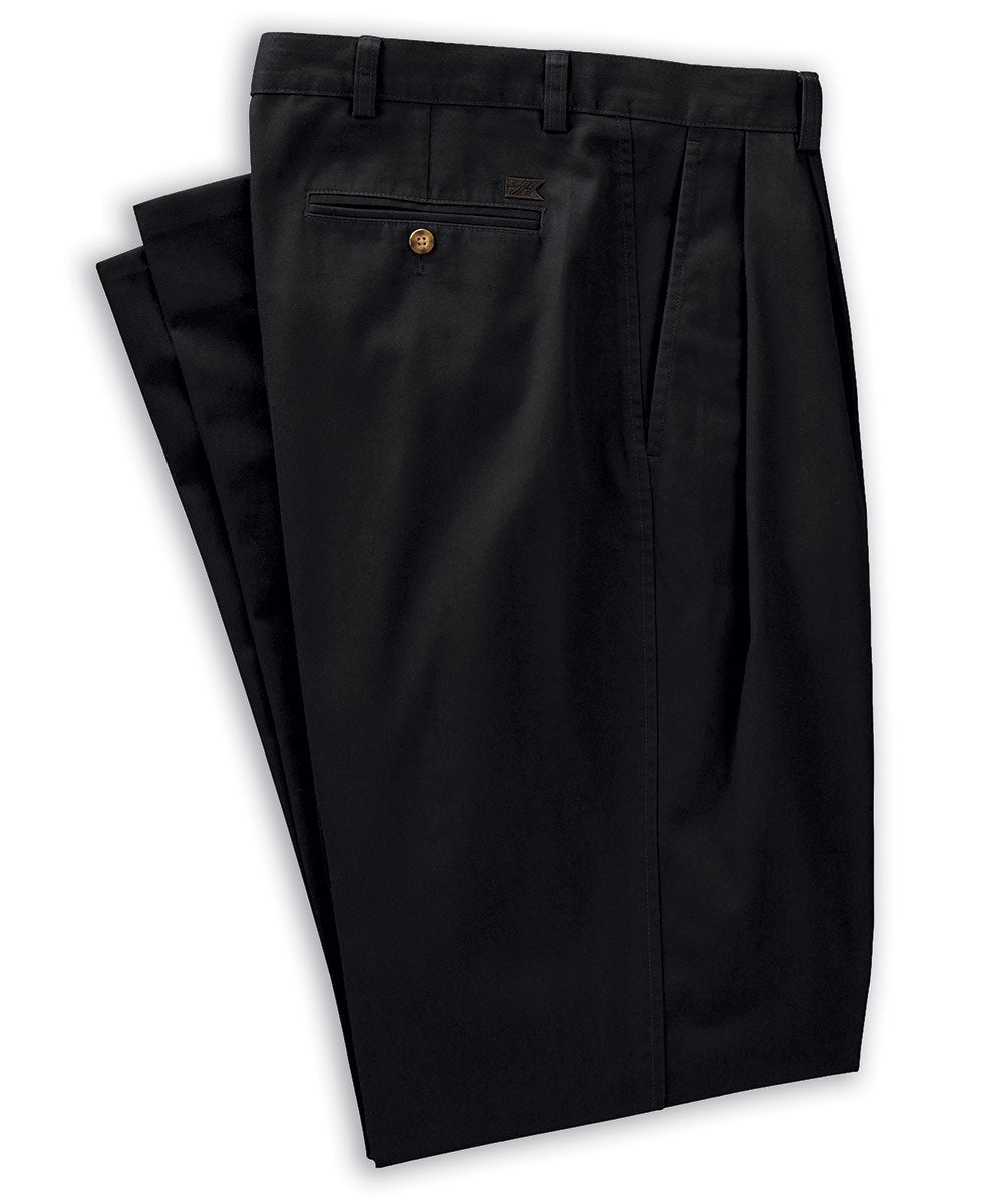 Cutter &amp; Buck Wrinkle-Free Pleated Twill Pants