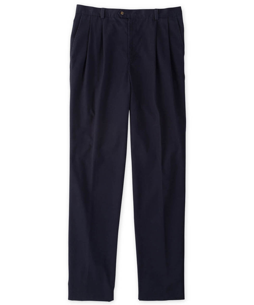 Cutter &amp; Buck Wrinkle-Free Pleated Twill Pants