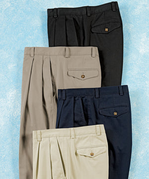 Cutter & Buck Wrinkle-Free Pleated Twill Pants