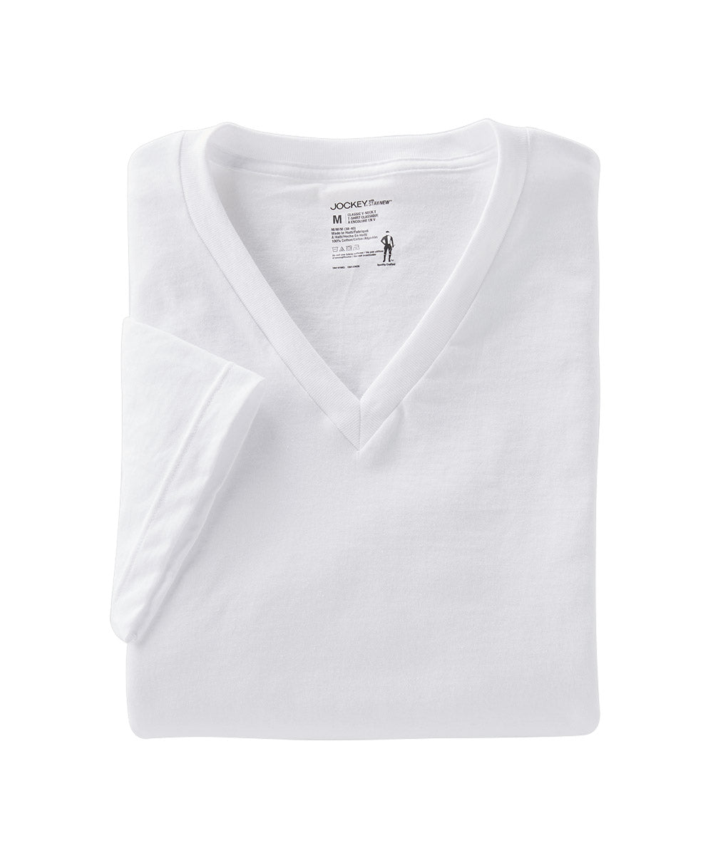 Jockey V-neck Tee Shirt (2-Pack) - Westport Big & Tall