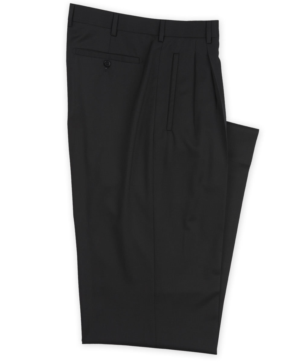 Vintage 80s pleated trousers Zanella dress pants beige khaki