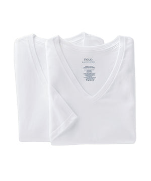 Polo Ralph Lauren Cotton V-Neck Undershirt (2-Pack)