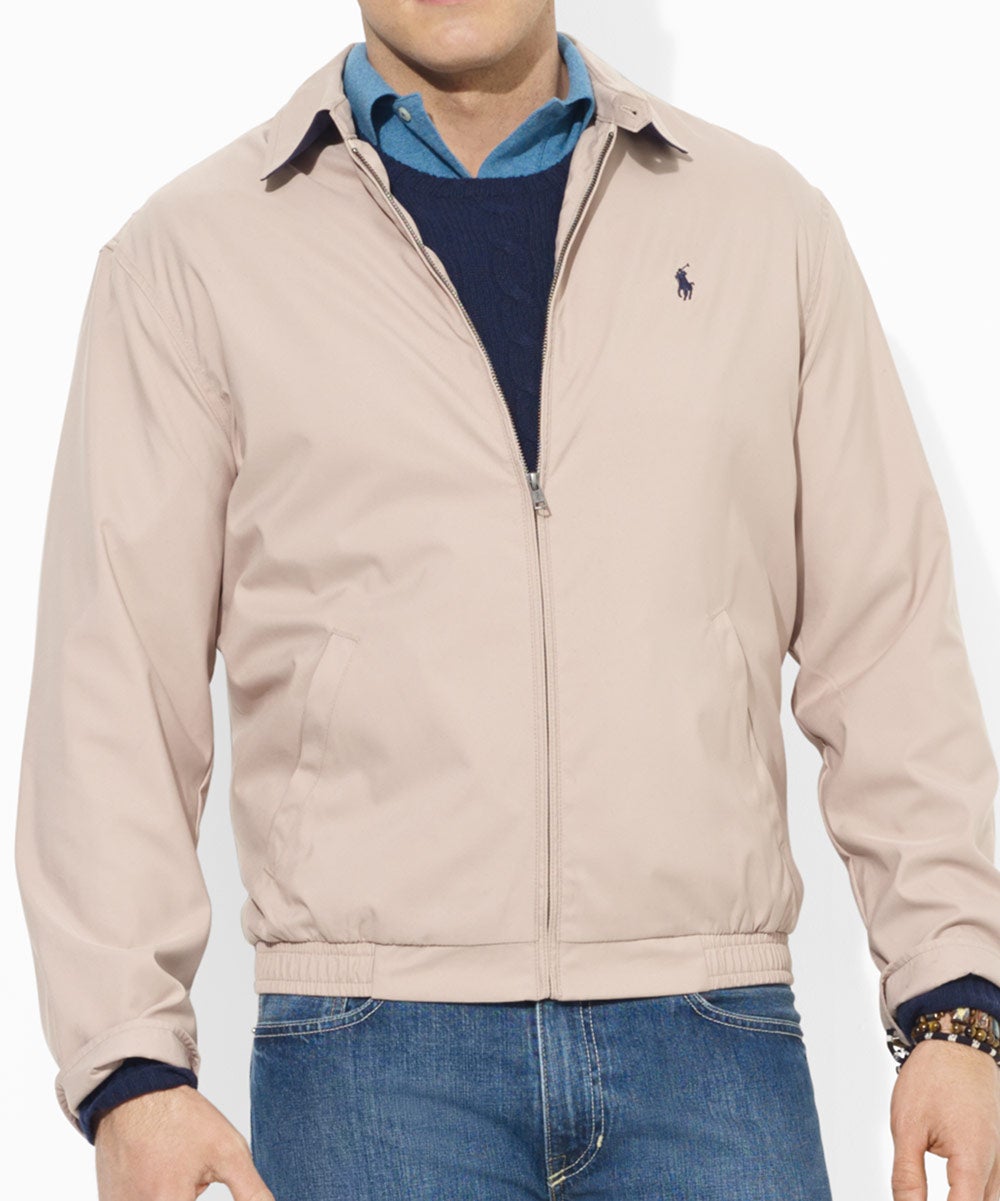 Giacca Polo Ralph Lauren in microfibra con zip intera fino alla vita, Men's Big & Tall