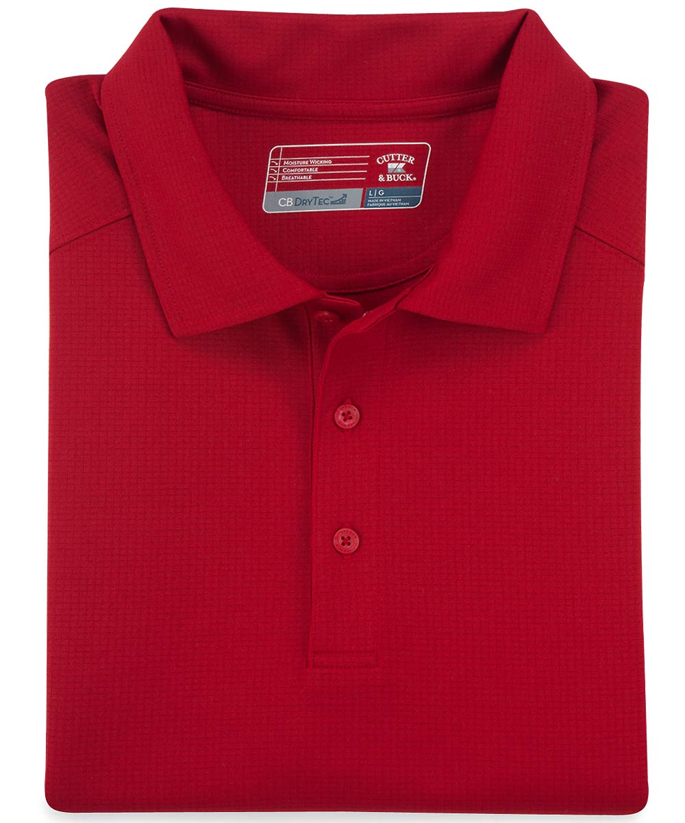 Cutter & Buck Drytec Solid Jacquard Polo Shirt, Men's Big & Tall