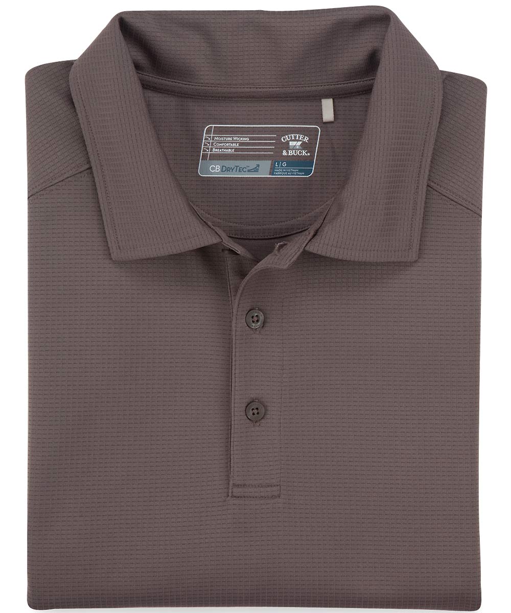 Cutter & Buck Drytec Solid Jacquard Polo Shirt, Men's Big & Tall