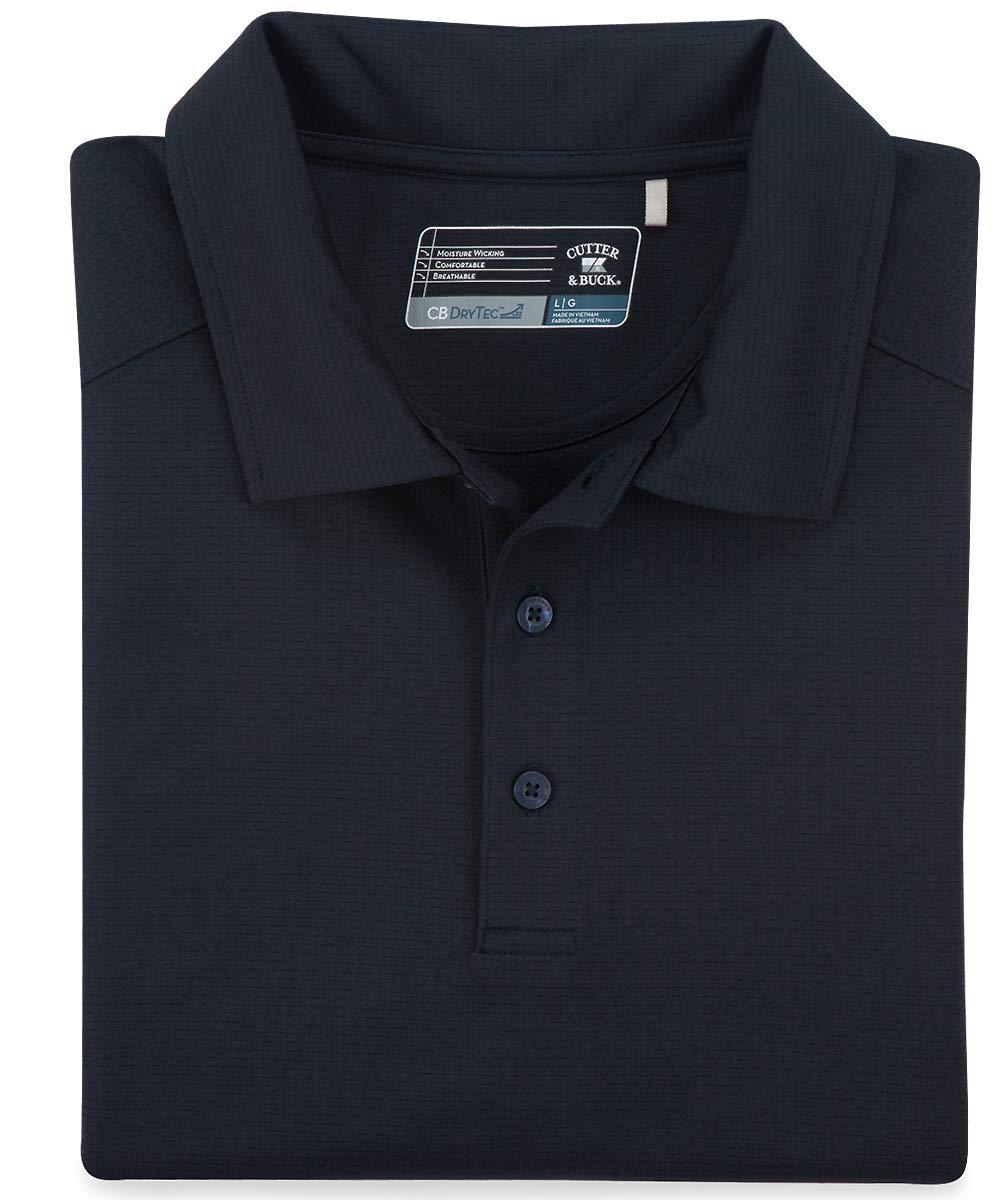 Cutter & Buck Drytec Solid Jacquard Polo Shirt, Men's Big & Tall