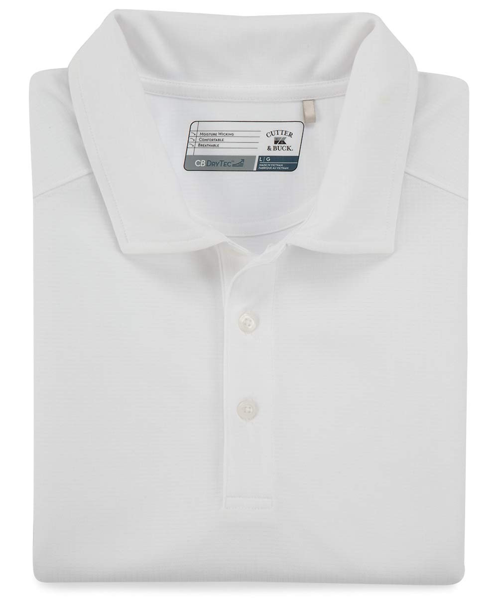 Cutter &amp; Buck Drytec Solid Jacquard Polo Shirt