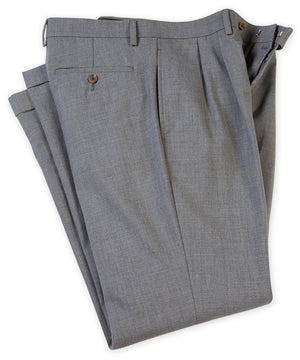 Lauren Ralph Lauren Pleated Plain Weave Wool Dress Pants