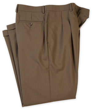 Lauren Ralph Lauren Pleated Plain Weave Wool Dress Pants