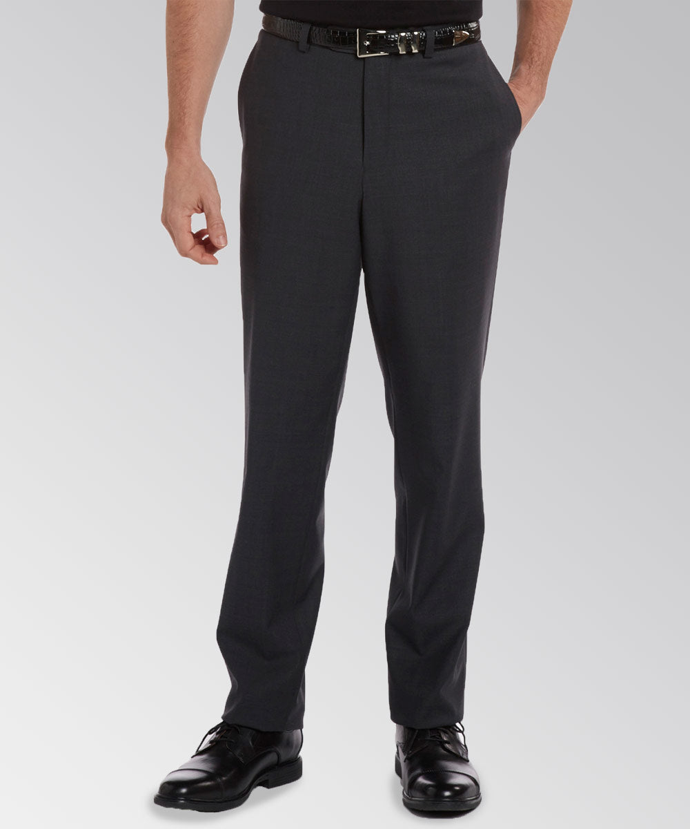 Riviera Flat Front Washable Stretch Dress Pants, Men's Big & Tall