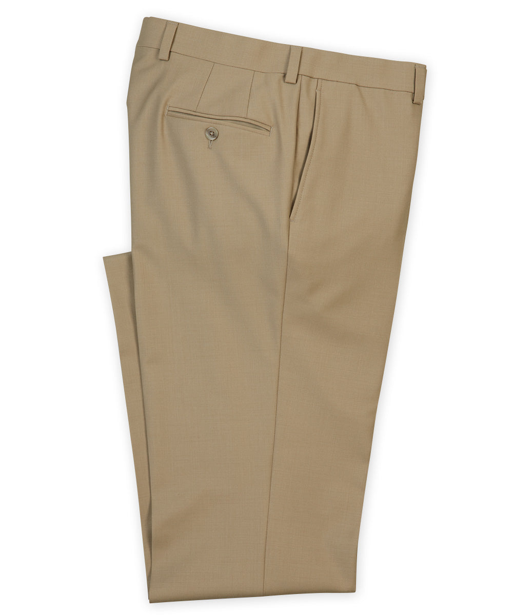 Riviera Flat Front Washable Stretch Dress Pants, Men's Big & Tall