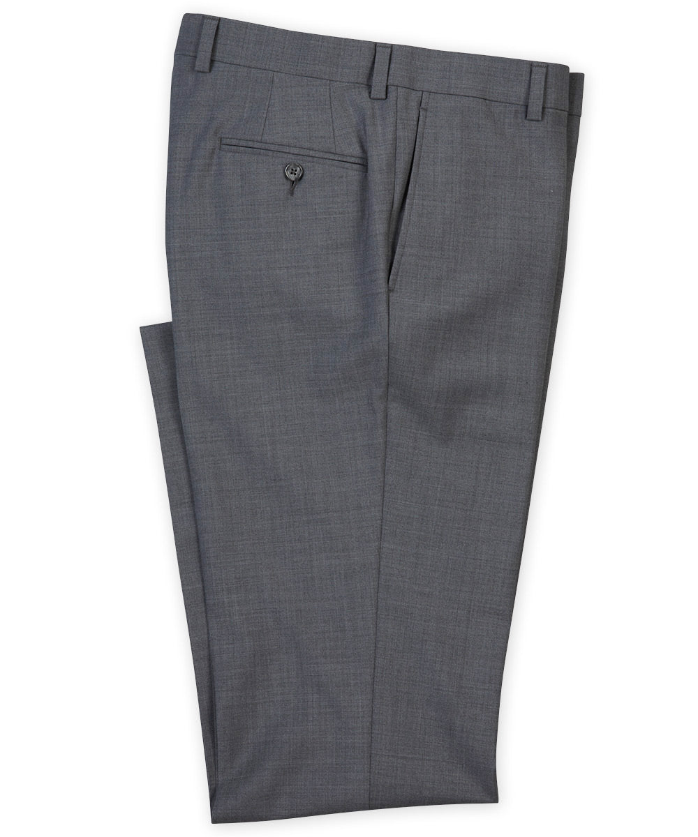 Pantaloni eleganti elasticizzati lavabili sul davanti piatto Riviera, Men's Big & Tall