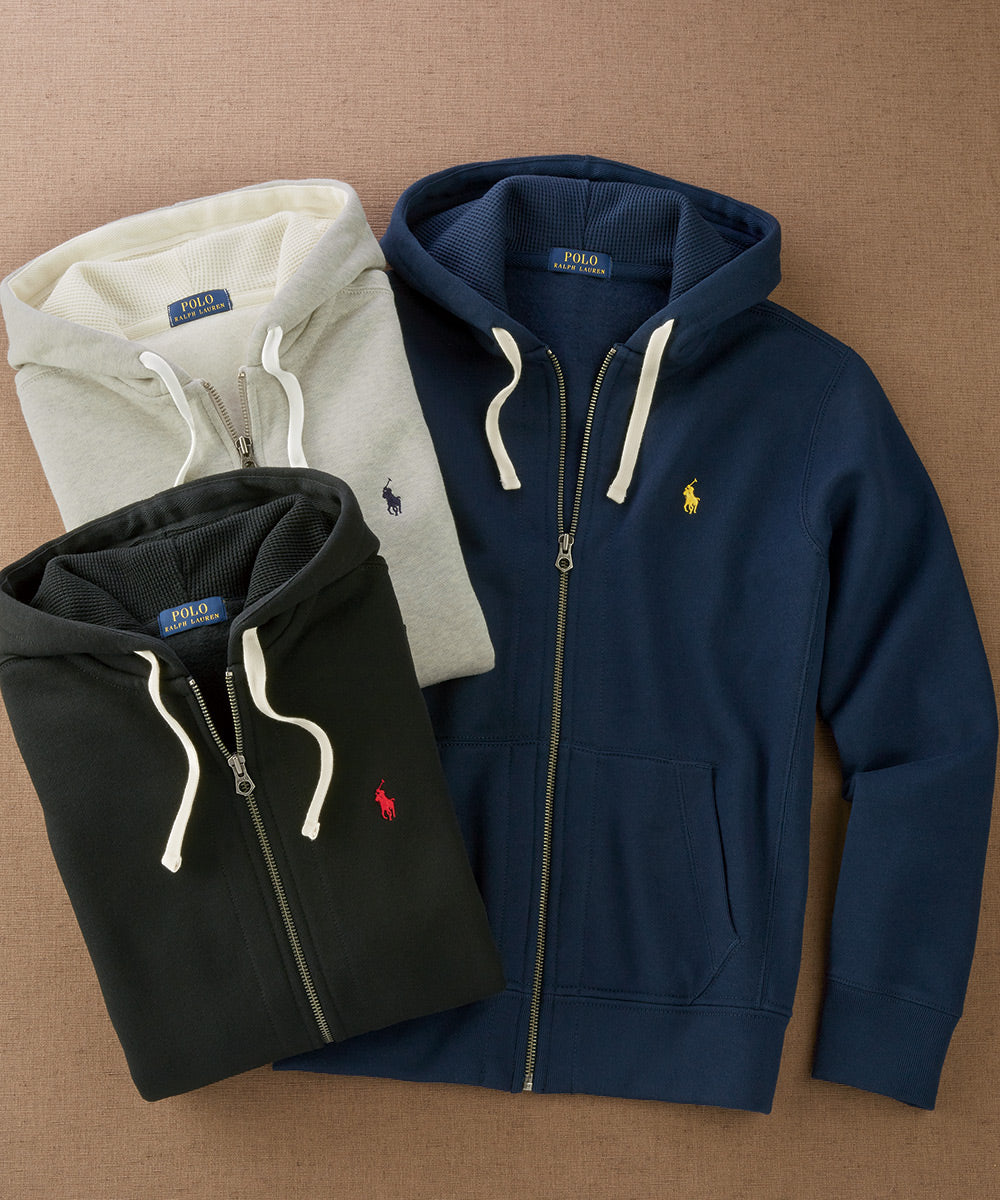 Polo Ralph Lauren Big & Tall Fleece Zip-Front Hoodie | Westport