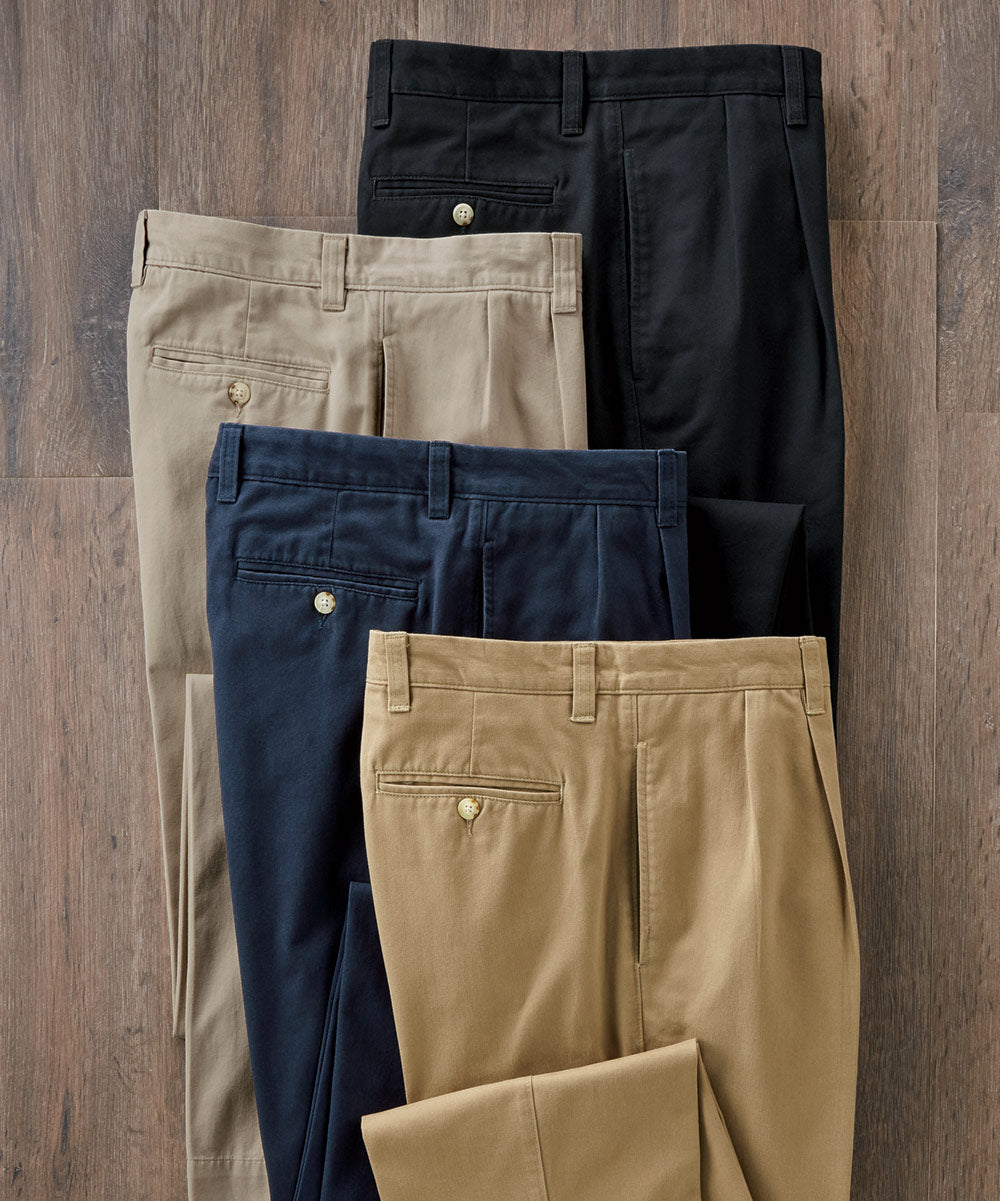 Westport 1989 Pleated Stonewash Twill Chino Pants