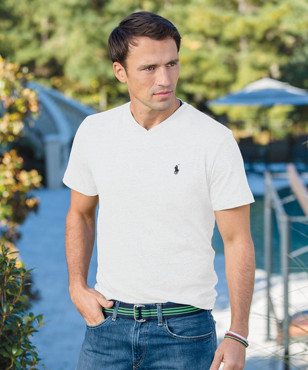 Ralph lauren v neck t shirts for men Clearance