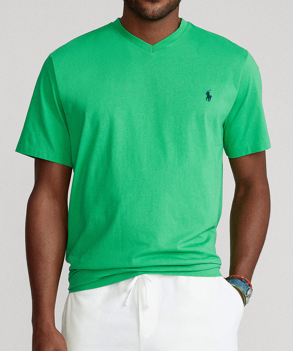 Maglietta Polo Ralph Lauren a maniche corte con scollo a V, Men's Big & Tall