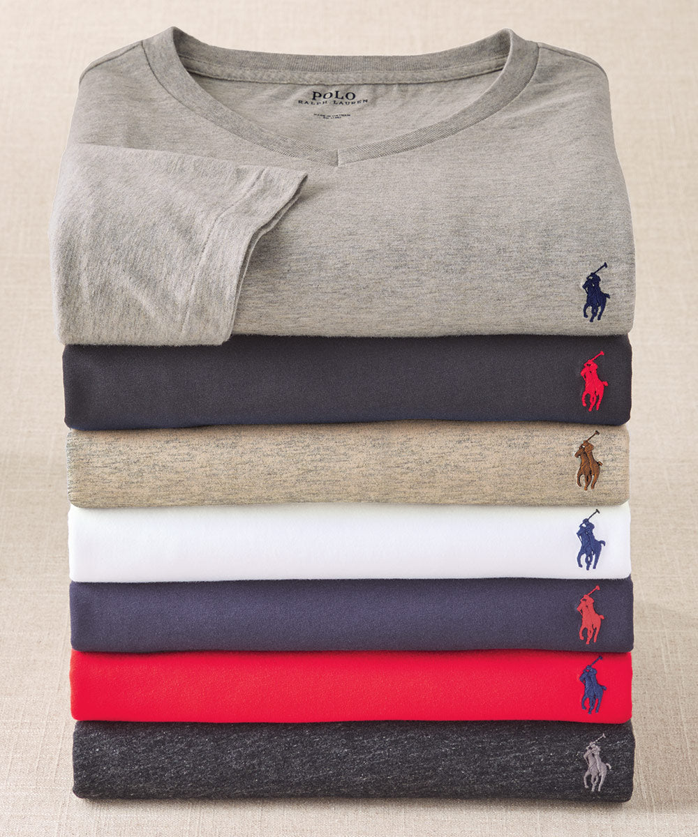 Men's Thermal Jersey Long Sleeve WOOL COTTON Underwear T-Shirt V NECK