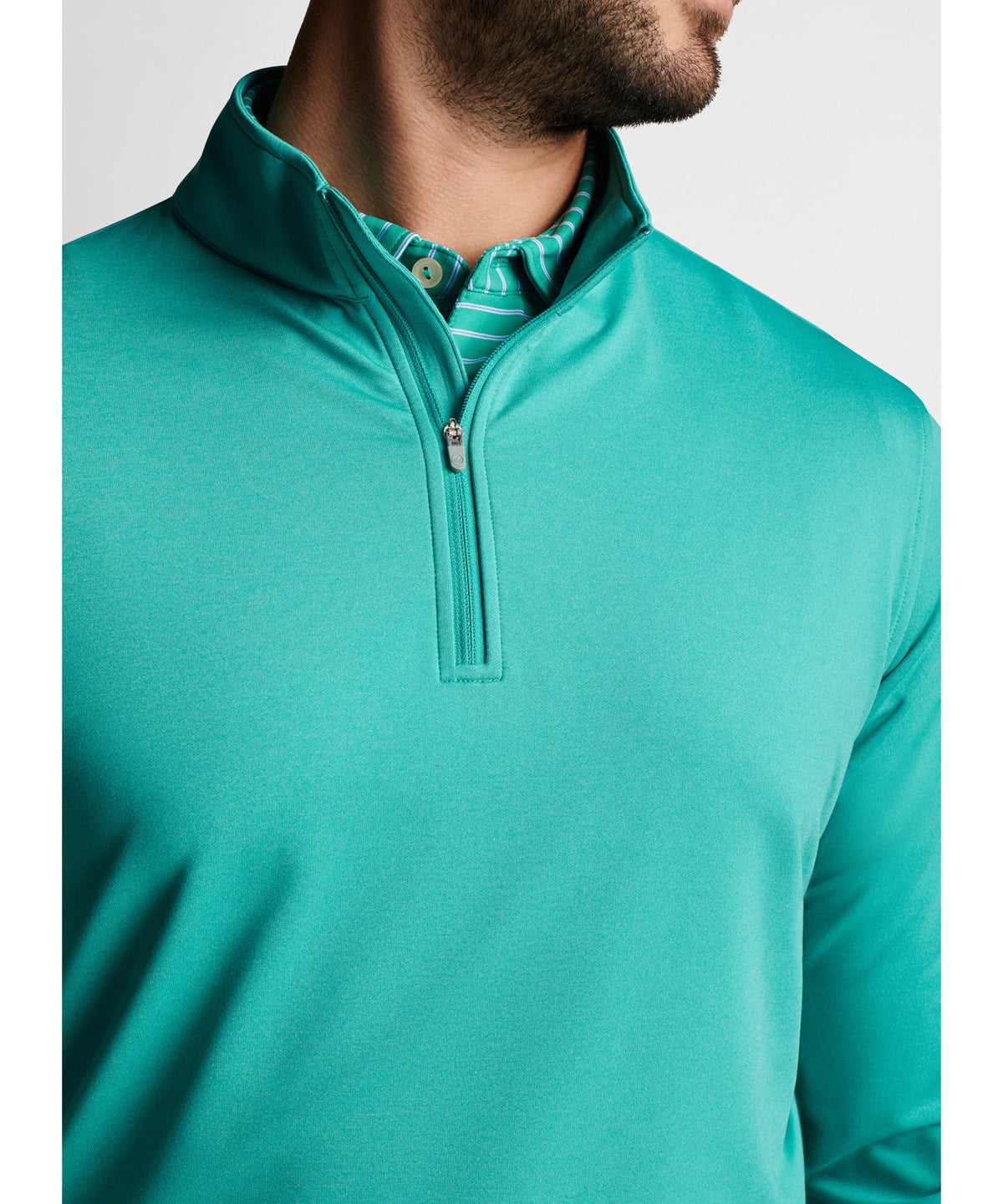 Peter Millar Perth Stretch Loop Terry Quarter-Zip Pullover, Men's Big & Tall