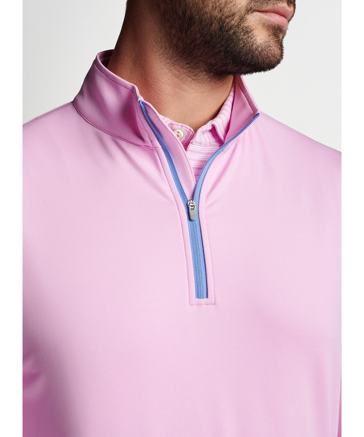 Peter Millar Perth Stretch Loop Terry Quarter-Zip Pullover, Men's Big & Tall