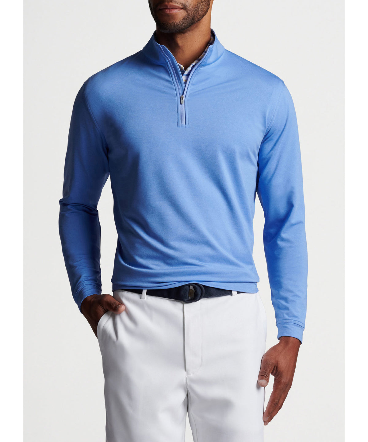 Peter Millar Perth Stretch Loop Terry Quarter-Zip Pullover, Men's Big & Tall