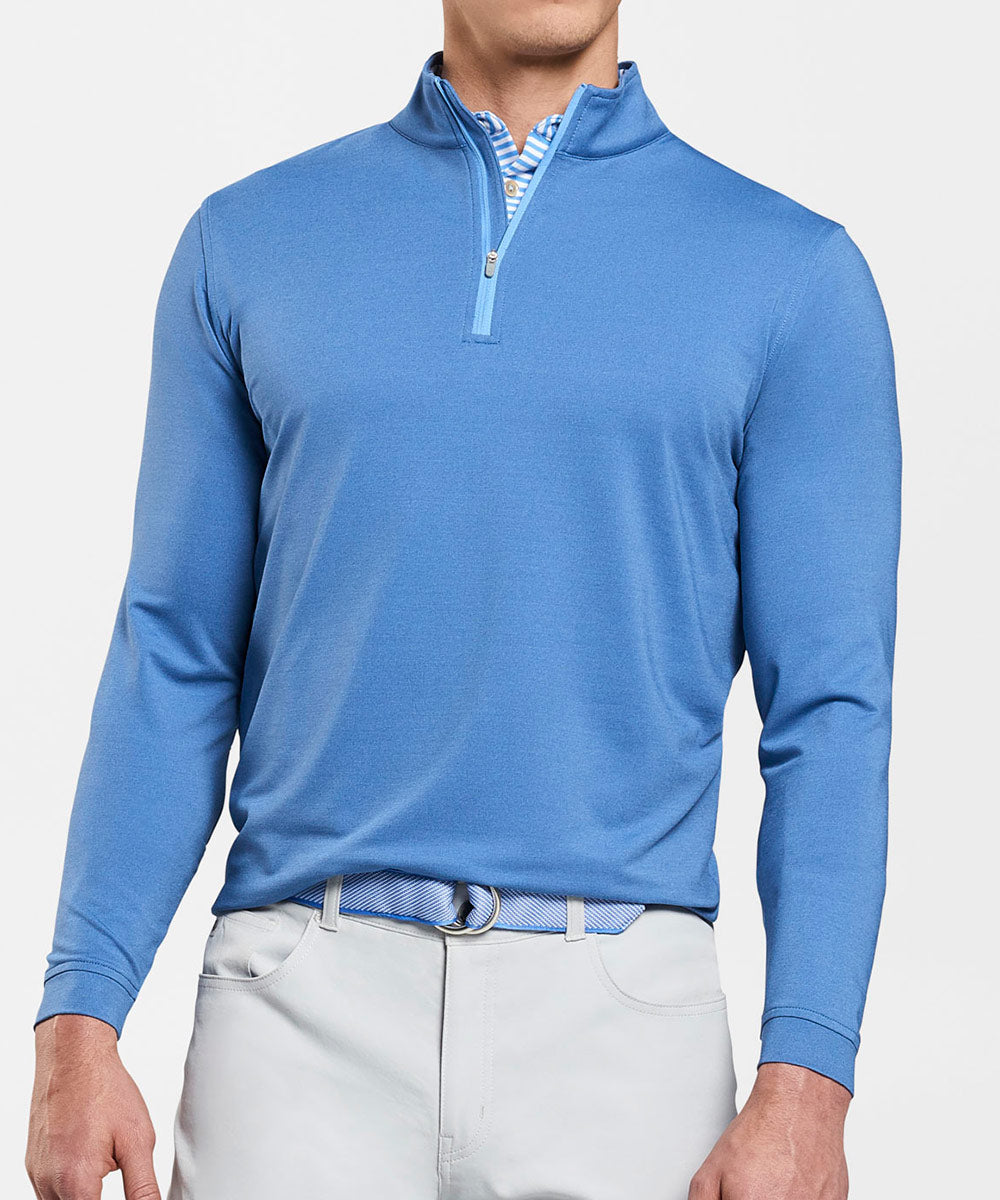 Peter Millar Perth Stretch Loop Terry Quarter-Zip Pullover, Men's Big & Tall