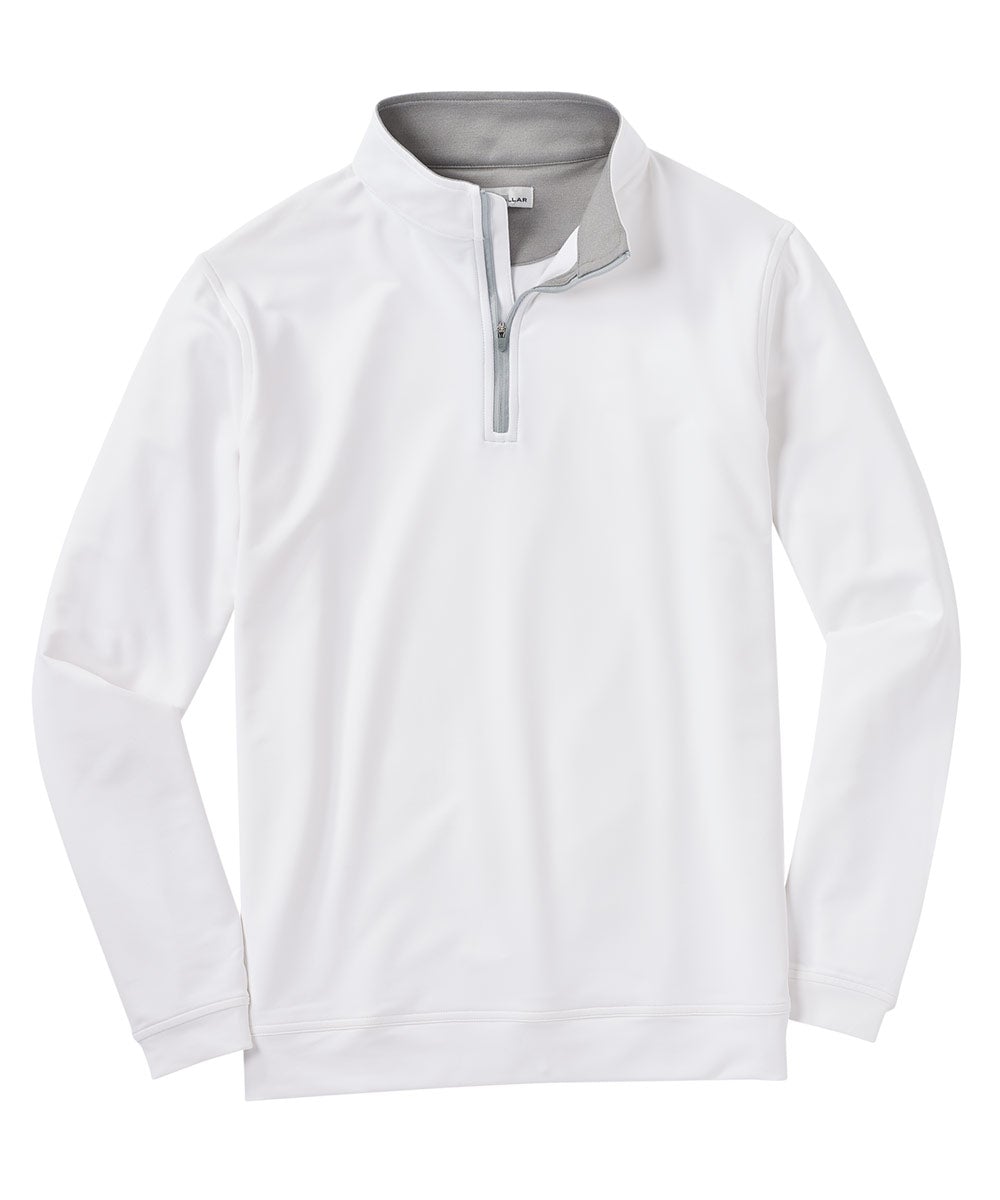 Pullover con zip a un quarto in spugna elasticizzata di Peter Millar Perth, Men's Big & Tall