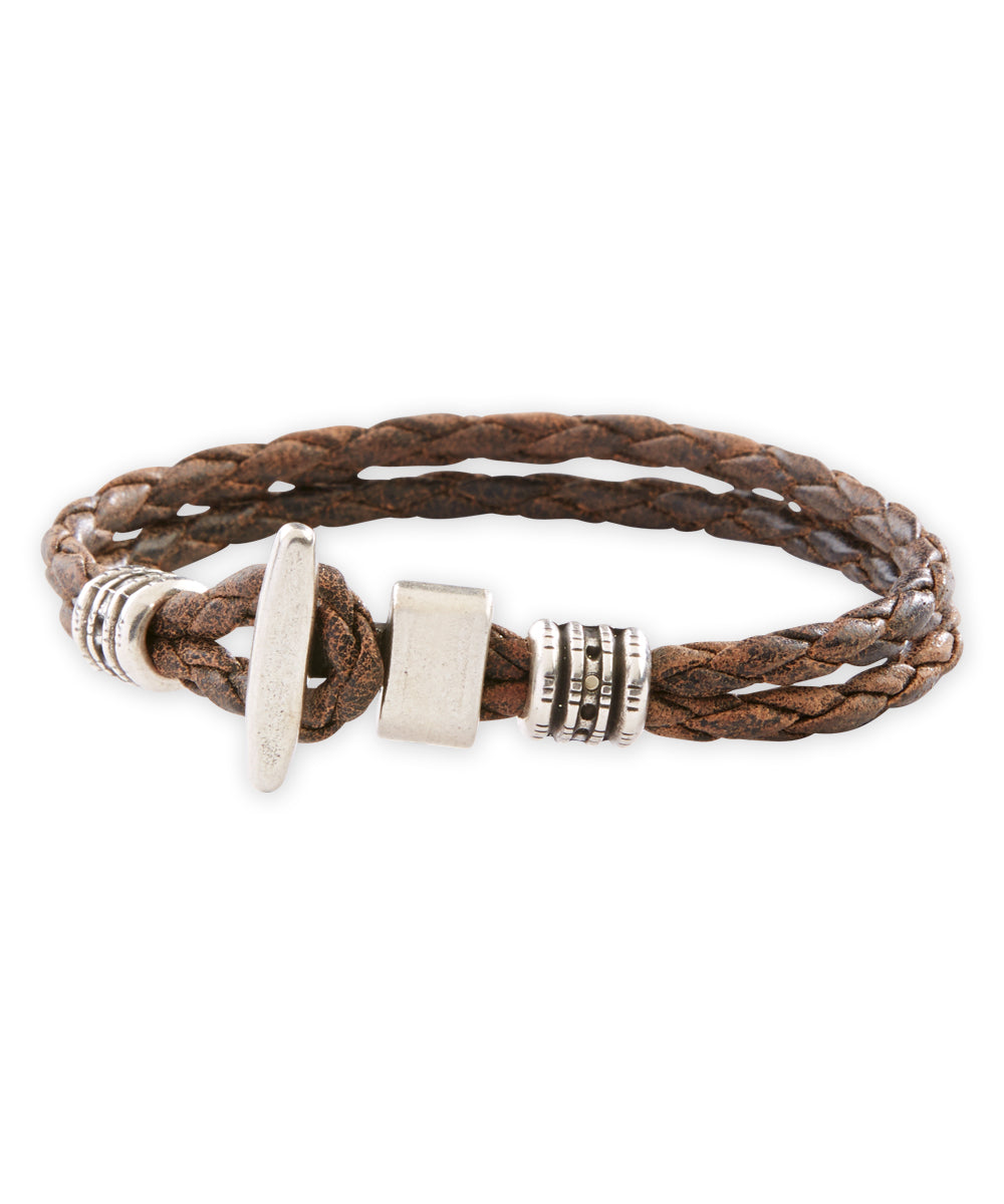 Torino Harness Leather Bracelet, Men's Big & Tall