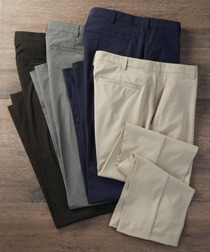 Cutter & Buck Flat-Front Stretch Tech Pants