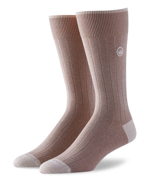 Peter Millar Solid Ribbed Cotton Socks