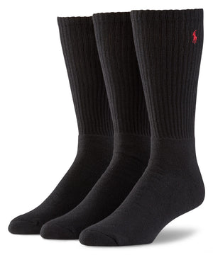 Polo Ralph Lauren Athletic Crew Socks (3-Pack)