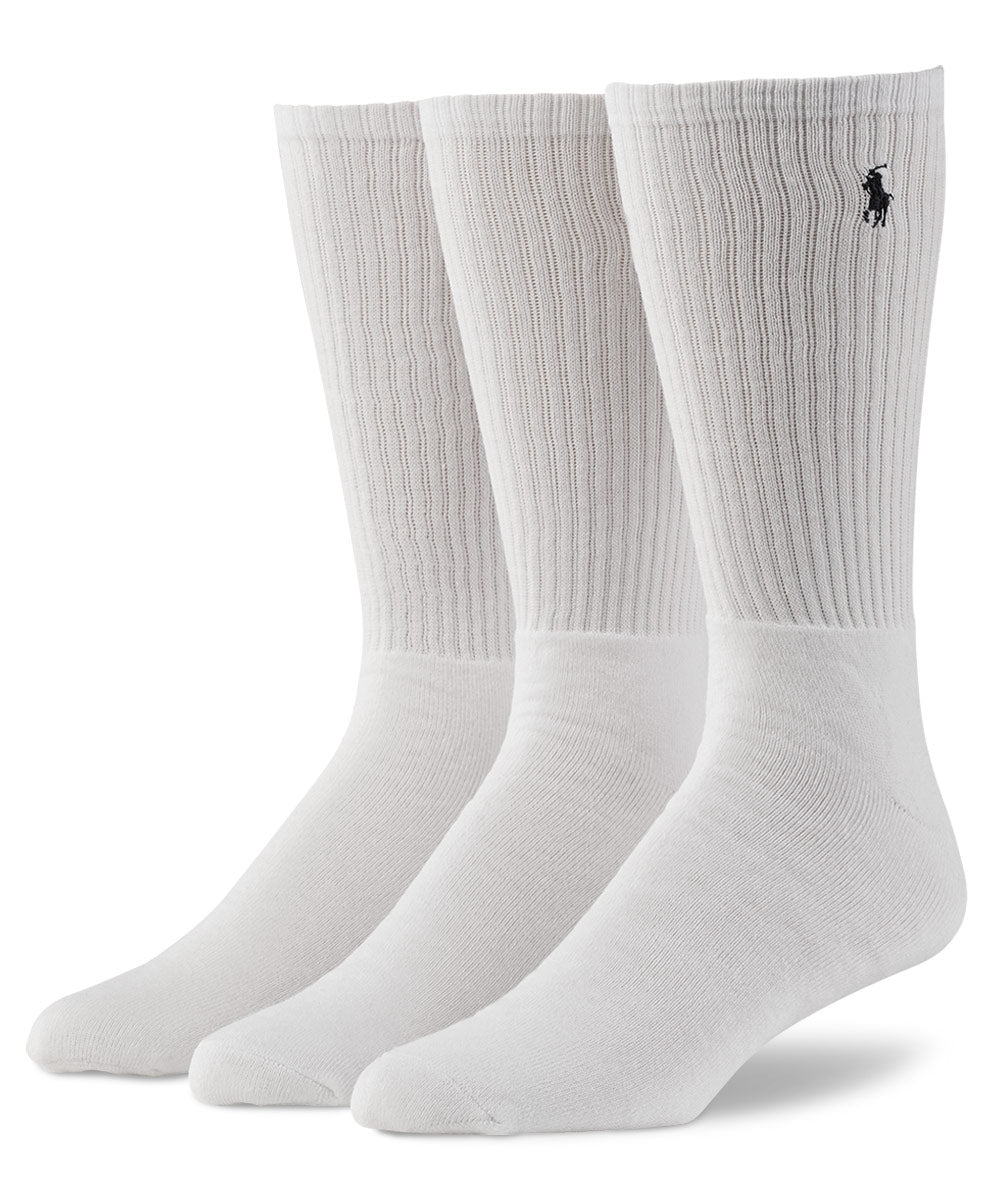 【送料&関税込】Polo Ralph Lauren 3-pack Mid-calf Socks Polo Ralph Lauren Athletic Crew Socks (3-Pack) - Westport