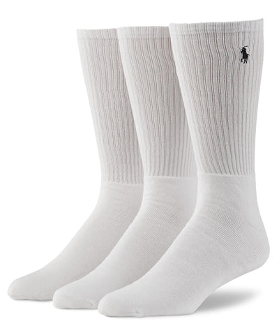 Polo Ralph Lauren Athletic Crew Socks (3-Pack), Men's Big & Tall