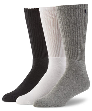 Polo Ralph Lauren Athletic Crew Socks (3-Pack)