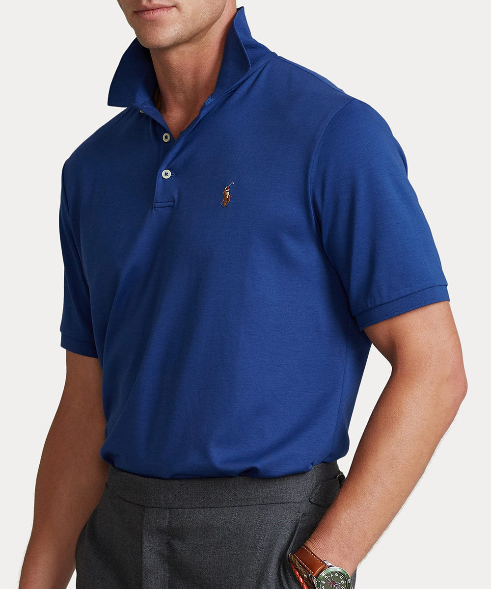 Polo Ralph Lauren Short Sleeve Classic Fit Soft Touch Pima Cotton Polo Shirt, Men's Big & Tall