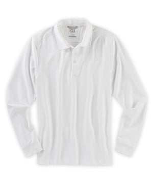 Cutter & Buck Long Sleeve Drytec Cotton+ Advantage Stretch Polo Shirt