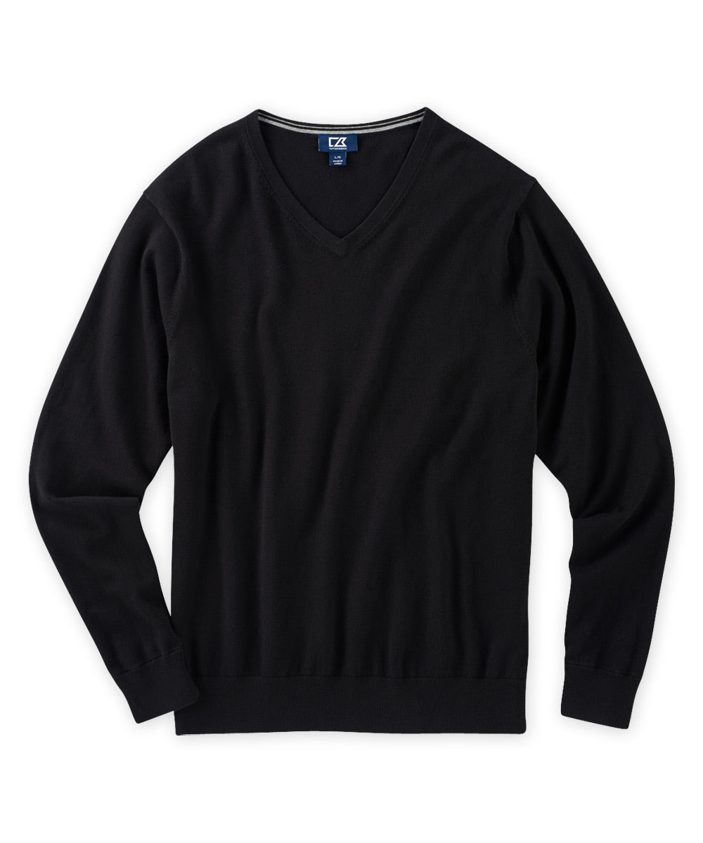 Cutter &amp; Buck Cotton Stretch V-Neck Sweater