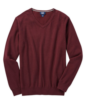 Maglione con scollo a V in cotone elasticizzato Cutter &amp; Buck