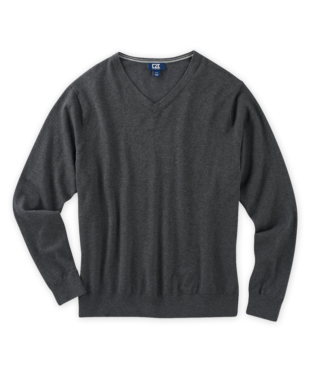 Cutter & Buck Cotton Stretch V-Neck Sweater, Men's Big & Tall