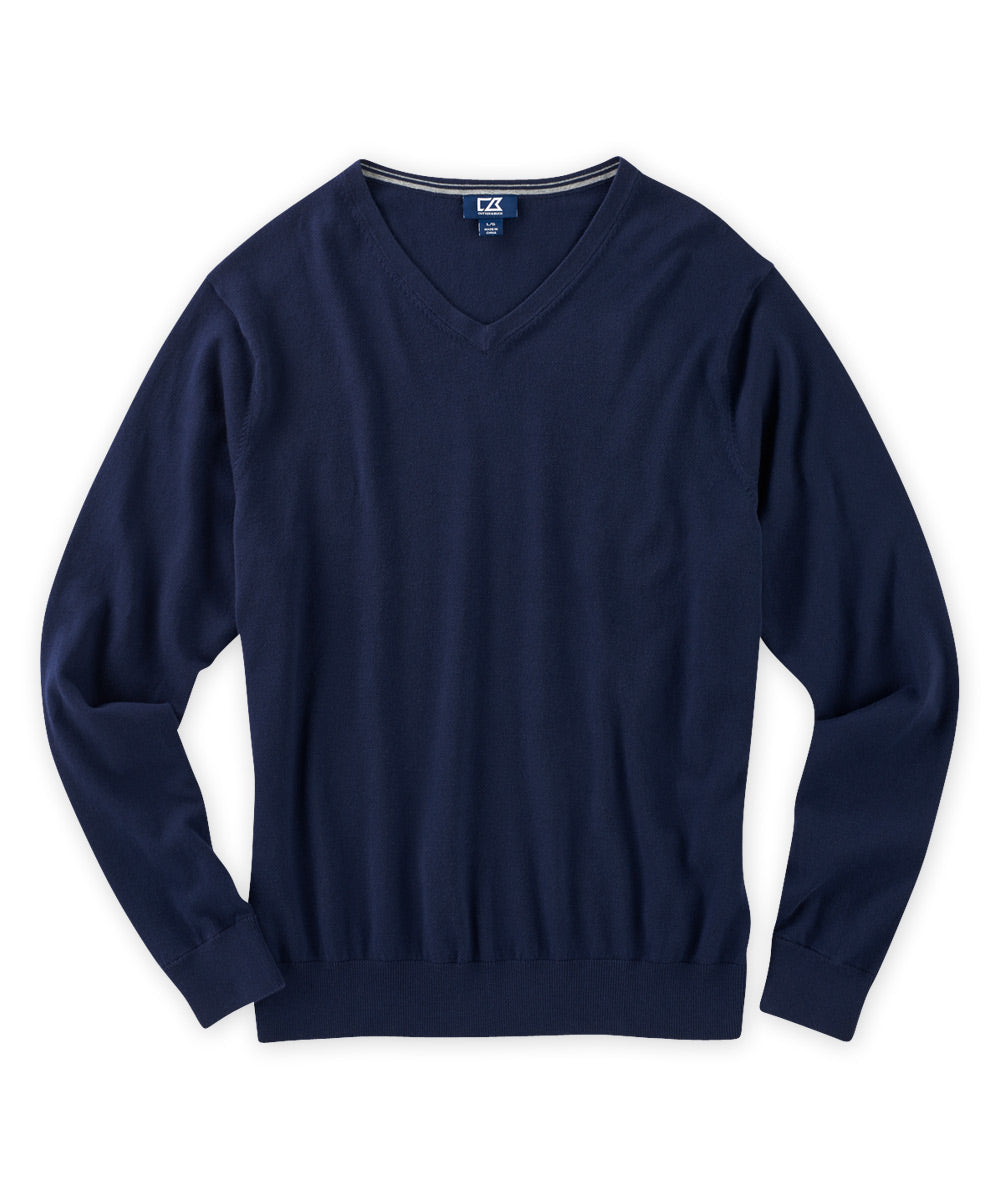 Maglione con scollo a V in cotone elasticizzato Cutter & Buck, Men's Big & Tall