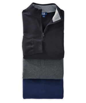 Cutter & Buck Cotton Stretch Half-Zip Sweater