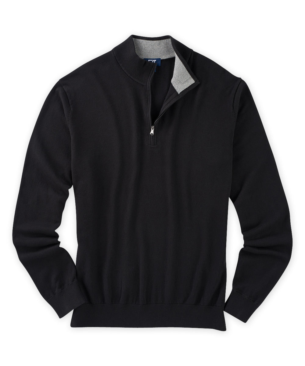 Cutter &amp; Buck Cotton Stretch Half-Zip Sweater