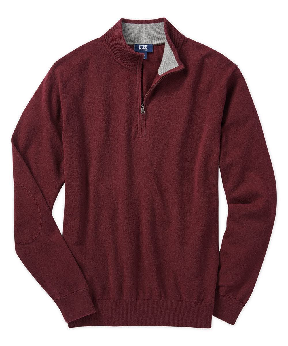 Cutter &amp; Buck Cotton Stretch Half-Zip Sweater