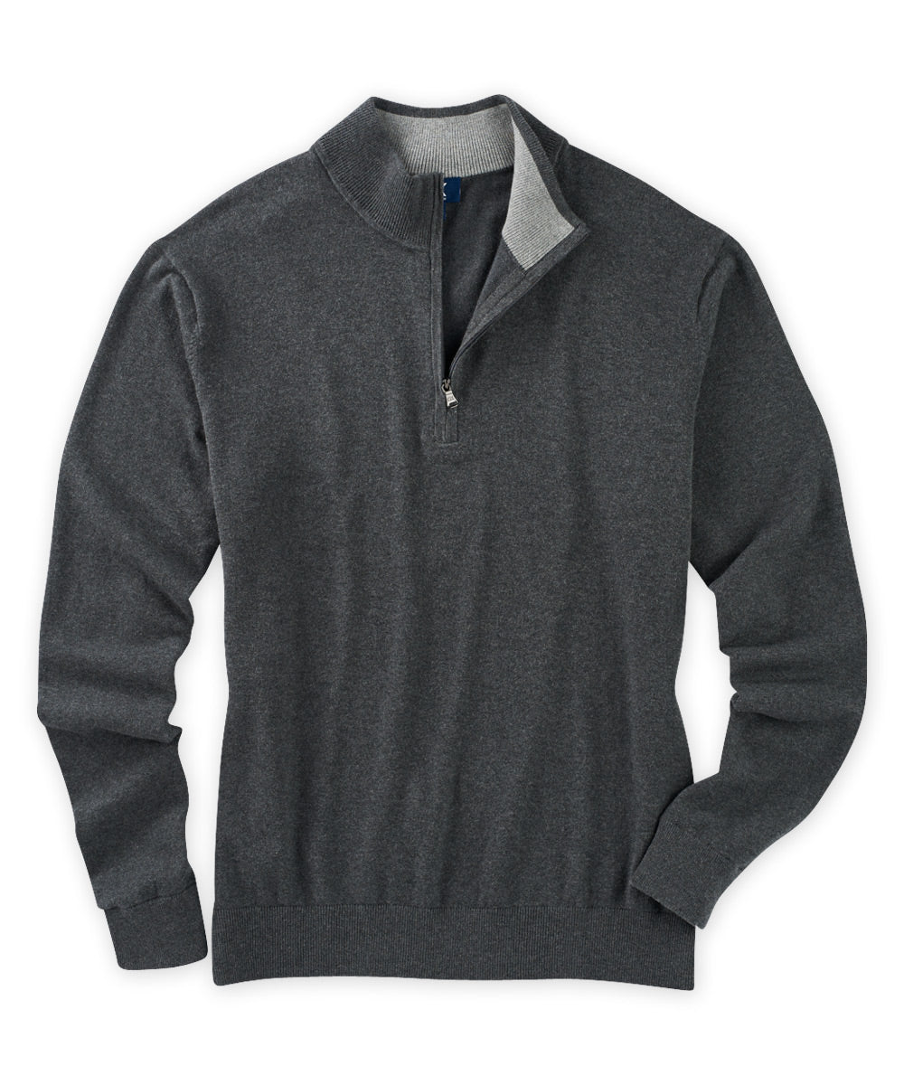 Cutter &amp; Buck Cotton Stretch Half-Zip Sweater