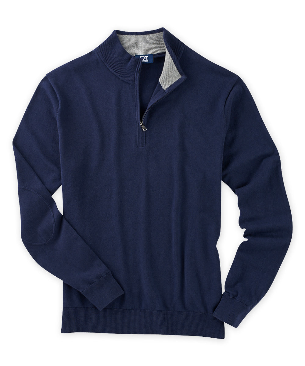Cutter &amp; Buck Cotton Stretch Half-Zip Sweater