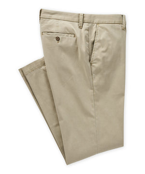 Tommy Bahama Stretch Flat-Front Sateen Chino Pants